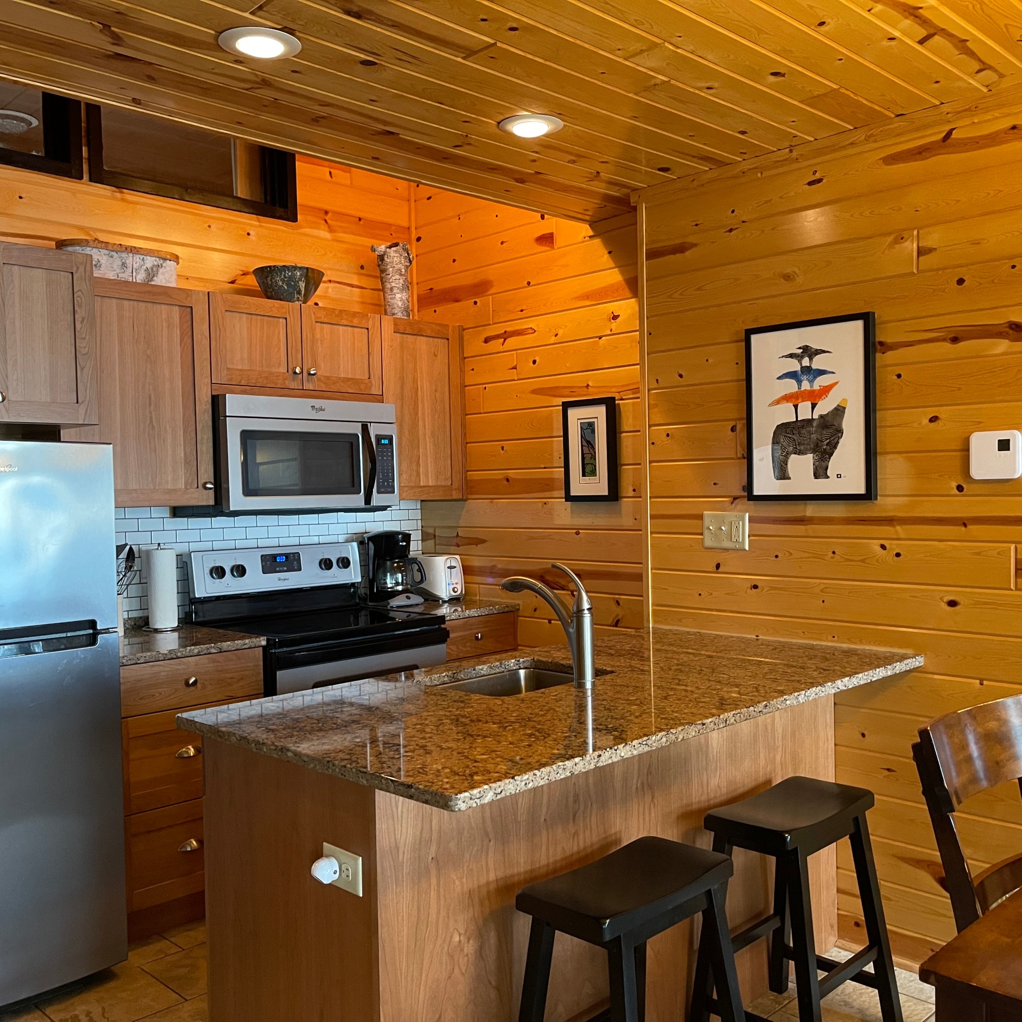 Fully loaded kitchen.